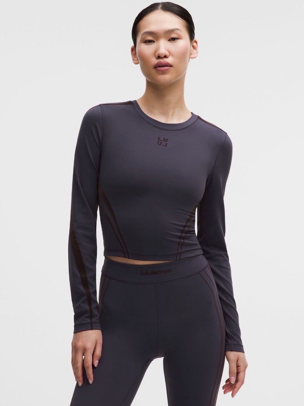 lululemon Athletica Wunder Train Cropped Long Sleeve Top